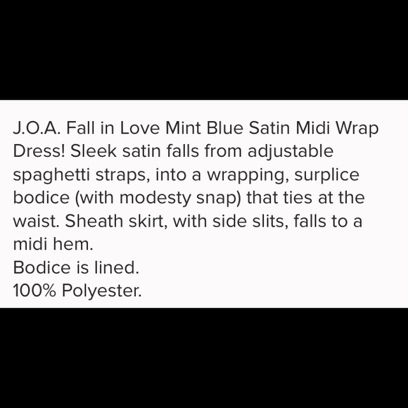 Mint Blue Satin Midi Wrap Dress - Picture 6 of 6